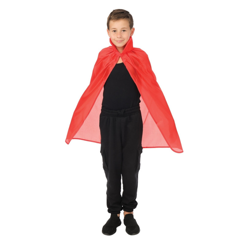Cape enfant rouge avec col de 75cm en vente.