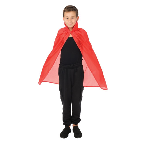 Cape enfant rouge avec col de 75cm en vente.
