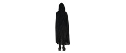 Cape à capuche noire en velours 100cm pour enfant en vente chez Be Happy