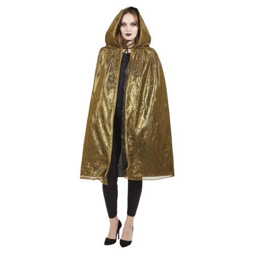Cape à capuche couleur doré brillant de 120cm en vente