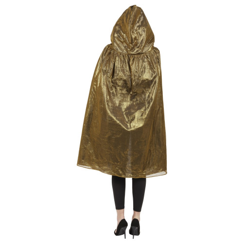 Cape à capuche couleur doré brillant de 120cm en vente