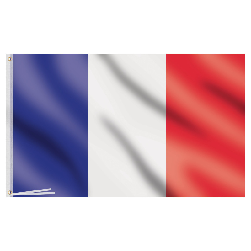 Drapeau France de 150cm en vente chez Be Happy à Paris et en ligne.
