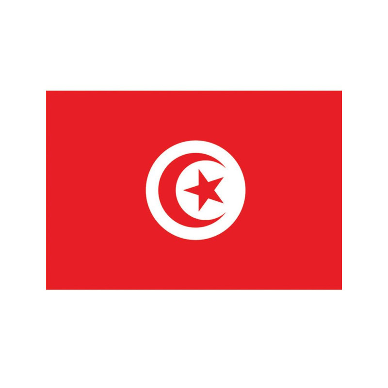 Drapeau Tunisie de 150cm en vente chez Be Happy à Paris et en ligne.