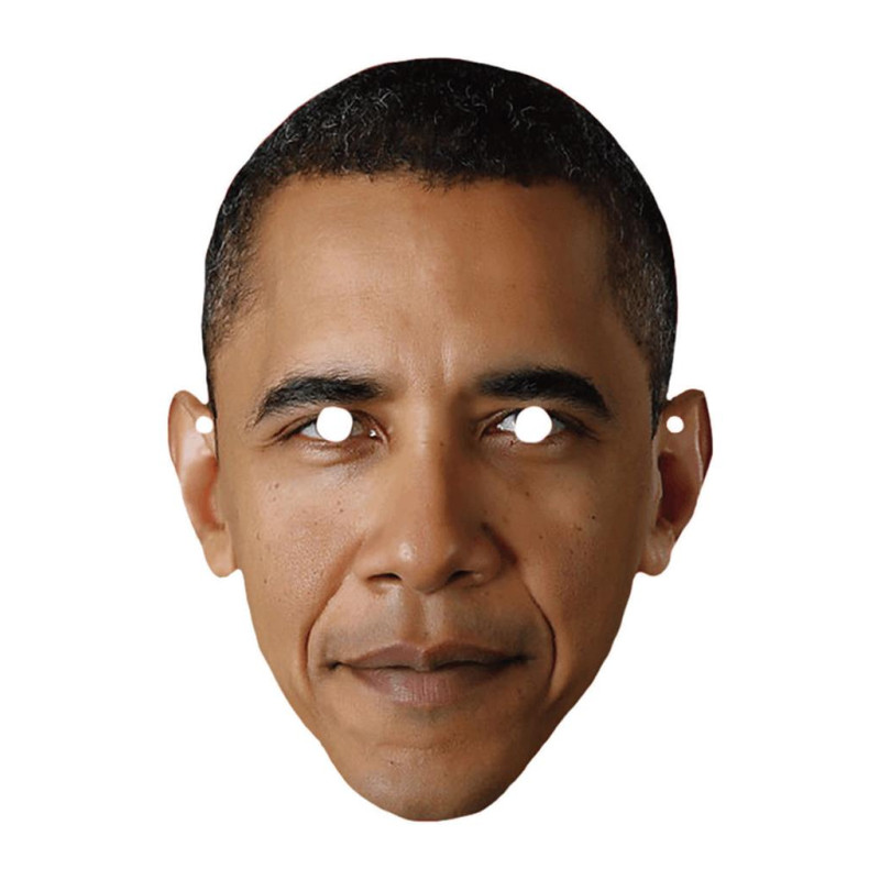 Masque président américain Barack Obama en carton en vente chez Be Happy à Paris et en ligne