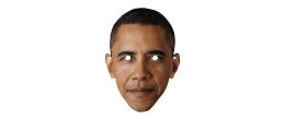 Masque président américain Barack Obama en carton en vente chez Be Happy à Paris et en ligne