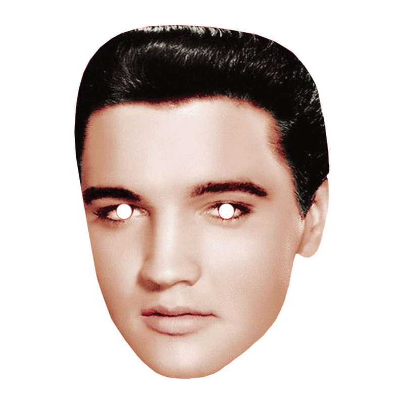 Masque célébrité musicien Elvis Presley en carton en vente chez Be Happy à Paris et en ligne