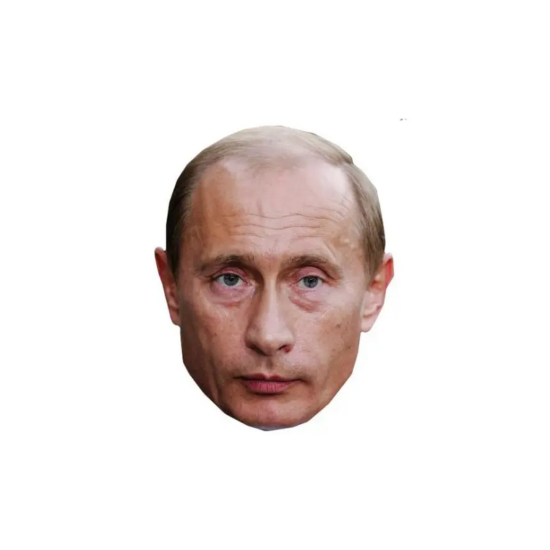 Masque président Russe Vladimir Poutine en carton en vente chez Be Happy à Paris et en ligne