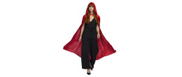 Cape velours rouge de 170cm en vente chez Be Happy à Paris