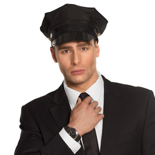 Casquette de chauffeur, képi chauffeur taxi, voiturier en vente pour adulte à Paris.