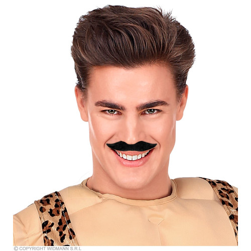 Fausse moustache noire multi personnage pour adulte en vente.