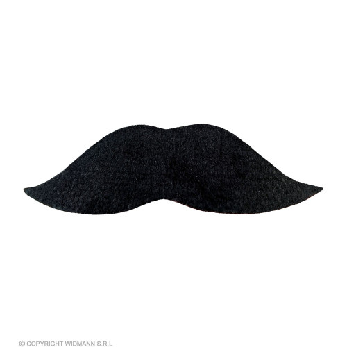 Fausse moustache noire multi personnage pour adulte en vente.