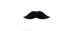 Fausse moustache noire multi personnage pour adulte en vente.