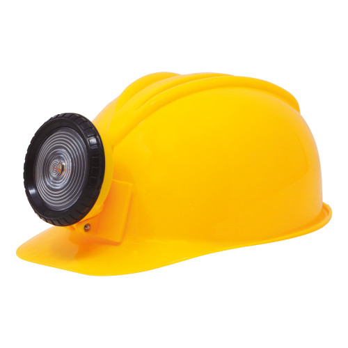 Casque chantier avec lampe
