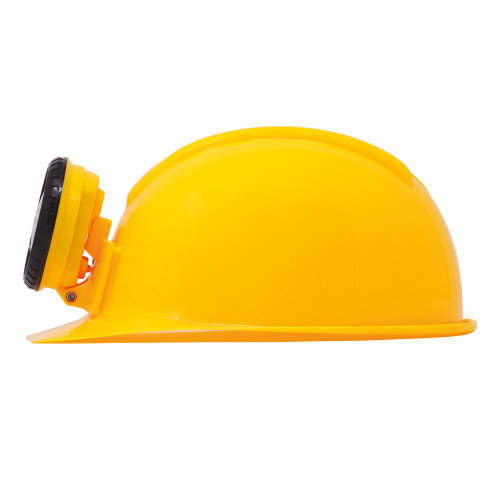 Casque chantier avec lampe