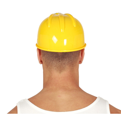 Casque chantier avec lampe