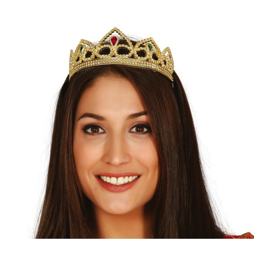 Couronne de reine dorée en vente chez Be Happy à Paris et en ligne.