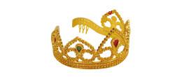 Couronne de reine dorée en vente chez Be Happy à Paris et en ligne.
