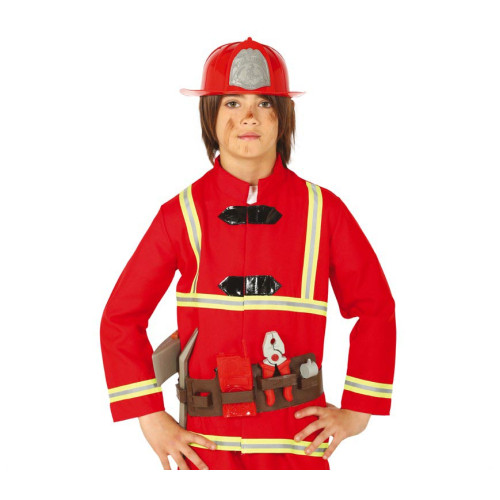 Ceinture pompier avec accessoires et casque rigide pour enfant en vente chez Be Happy à Paris et en ligne.