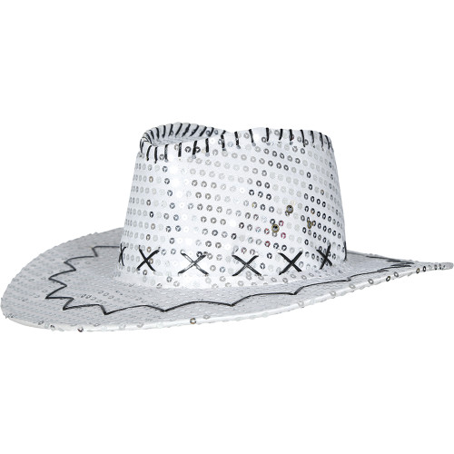 Chapeau cowboy Billy argenté