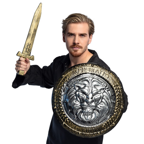 Set guerrier, spartiate, viking, chevalier avec bouclier et épée pour enfant et adulte en vente chez Be Happy
