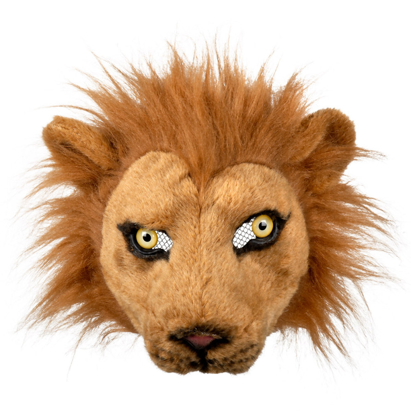 Masque peluche lion