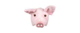 Masque peluche cochon luxe pour adulte en vente à Paris chez Be Happy et en ligne.