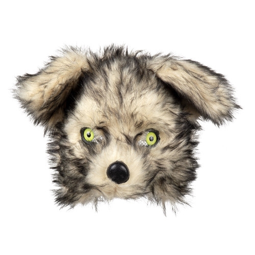 Masque peluche Loup luxe pour adulte en vente à Paris chez Be Happy et en ligne.
