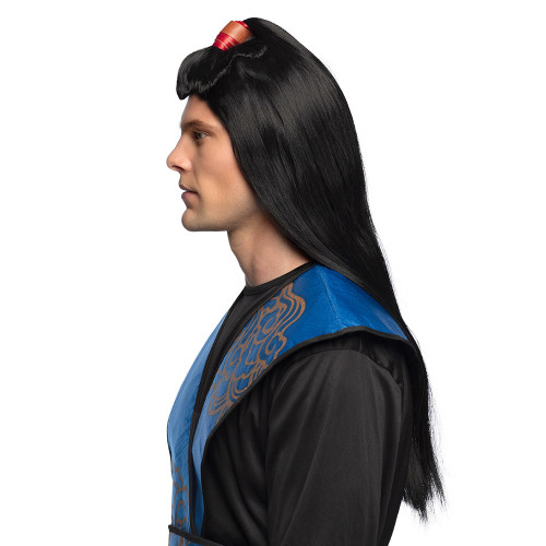 Perruque samouraï, ninja cheveux long pour homme en vente chez Be Happy à Paris et en ligne.