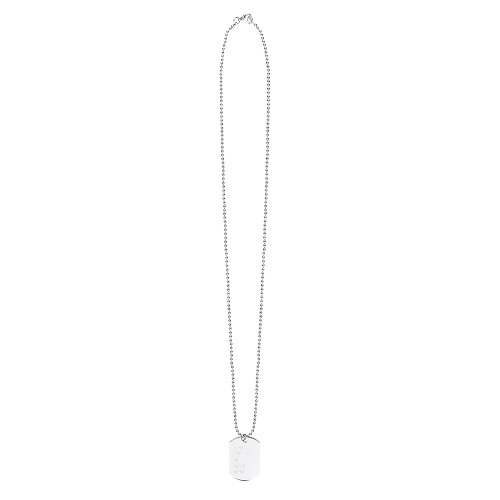 Collier plaque militaire