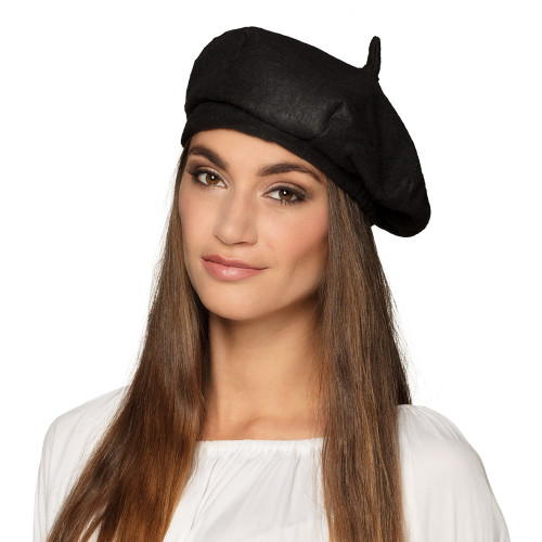 Béret français noir pour adulte en vente chez Be Happy à Paris et en ligne.