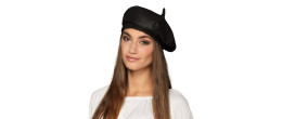 Béret français noir pour adulte en vente chez Be Happy à Paris et en ligne.