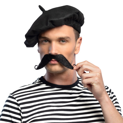 Béret français noir pour adulte en vente chez Be Happy à Paris et en ligne.