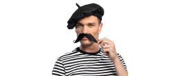 Béret français noir pour adulte en vente chez Be Happy à Paris et en ligne.