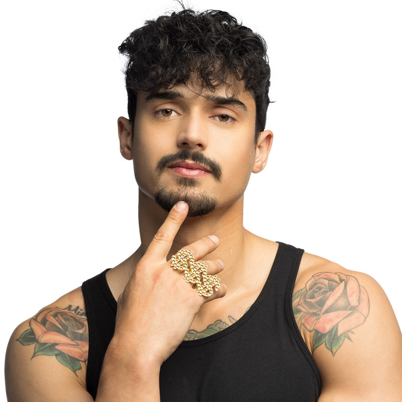 Bague dollar 3$ gangster, rappeur, américain en vente chez Be Happy à Paris et en ligne.