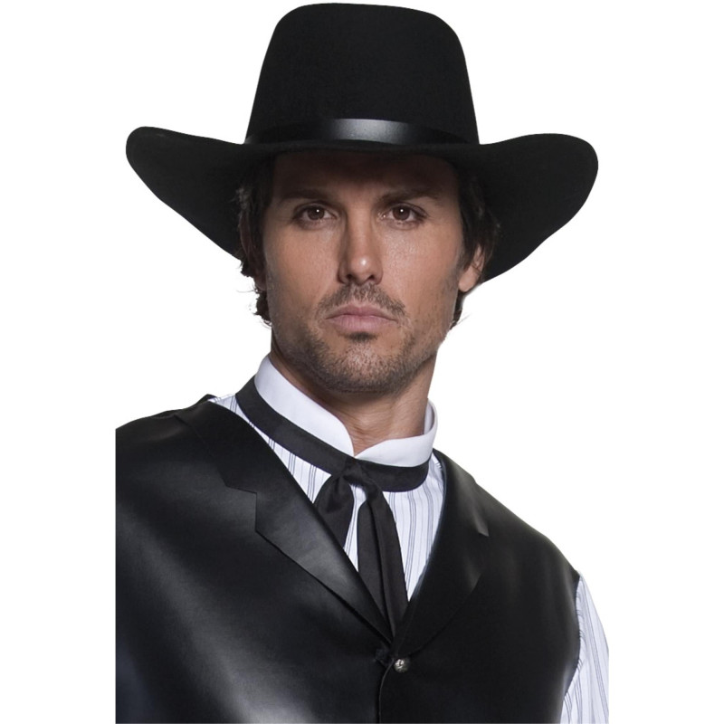 Chapeau cowboy western Sherif couleur noir en vente chez Be Happy
