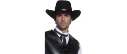 Chapeau cowboy western Sherif couleur noir en vente chez Be Happy