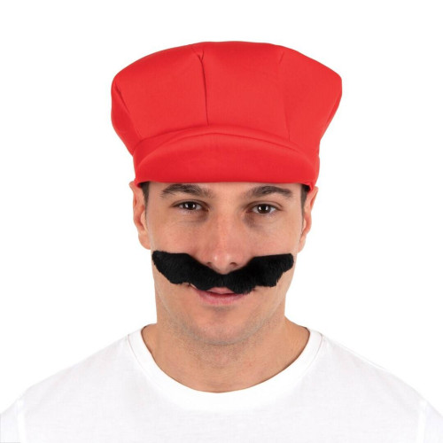 Casquette de plombier mario rouge pour adulte en vente à Paris chez Be Happy