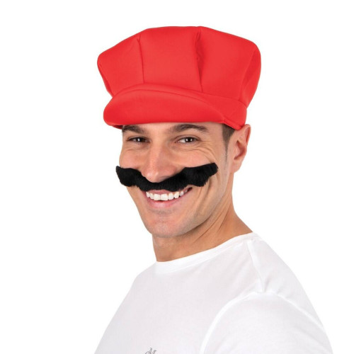 Casquette de plombier mario rouge pour adulte en vente à Paris chez Be Happy