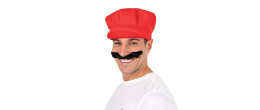 Casquette de plombier mario rouge pour adulte en vente à Paris chez Be Happy