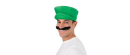 Casquette de plombier luigi verte pour adulte en vente à Paris chez Be Happy