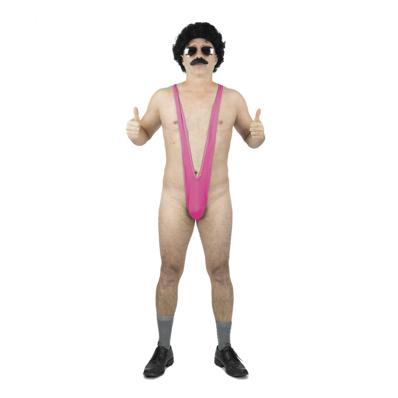 String mankini borat de couleur rose en vente chez Be Happy à Paris et en ligne
