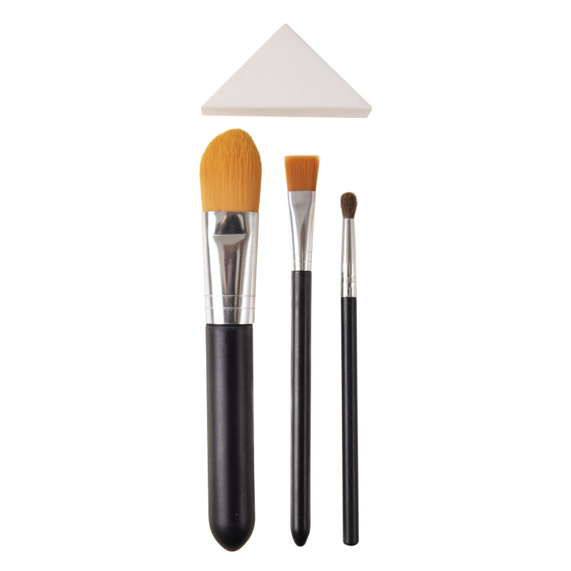 Kit de pinceaux et éponge pour maquillage déguisement en vente chez Be Happy à Paris.