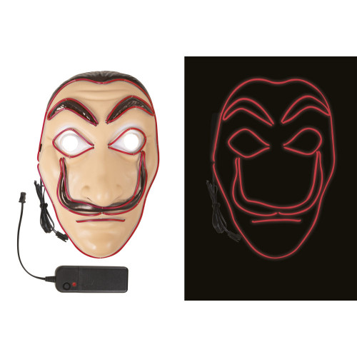 Masque casa de papel lumineux