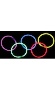 Bracelets fluo lumineux vendu par 100 chez Be Happy à Paris et en ligne.
