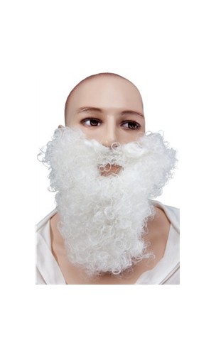 Barbe et moustache blanc