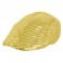 Beret disco doré année 70 et 80 luxe pailetté pour adulte en vente chez Be Happy Paris