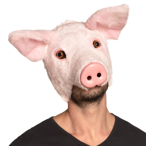 Masque peluche cochon