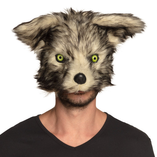 Masque peluche loup