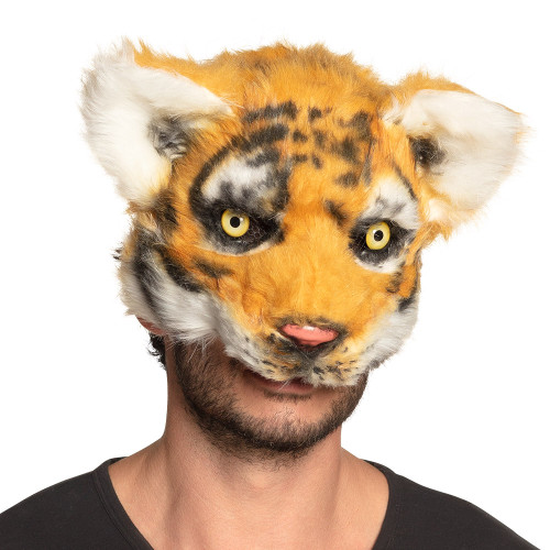Masque peluche Tigre luxe pour adulte en vente à Paris chez Be Happy et en ligne.