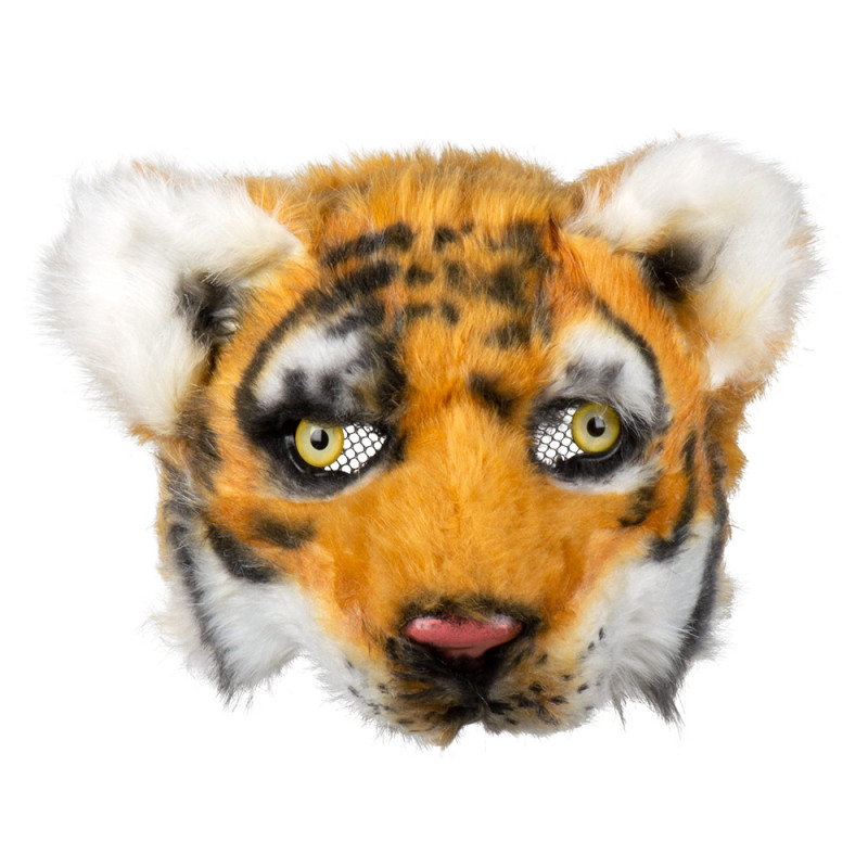 Masque peluche Tigre luxe pour adulte en vente à Paris chez Be Happy et en ligne.